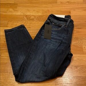 Silver Skinny Crop Jeans